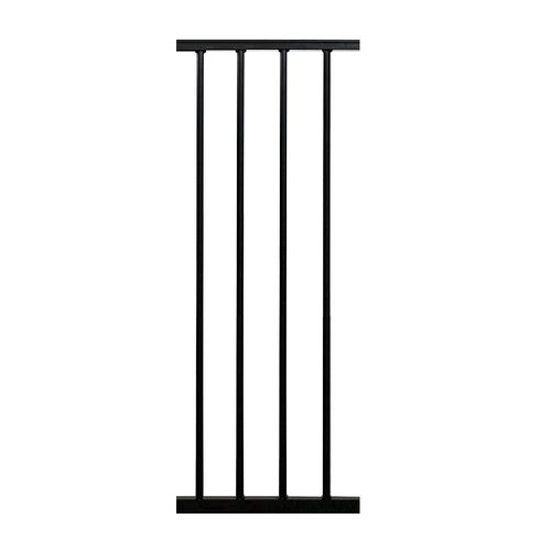 Extensión Puerta Seguridad Bebe Niños Metalica Escalera 30 Cm Negro